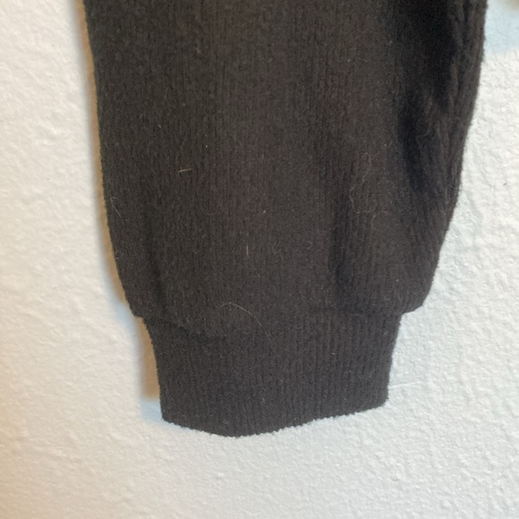 BB Dakota Womens Size XXL Black Long Sleeve Lightweight Sweater Top Lettuce Hem - Picture 4 of 9